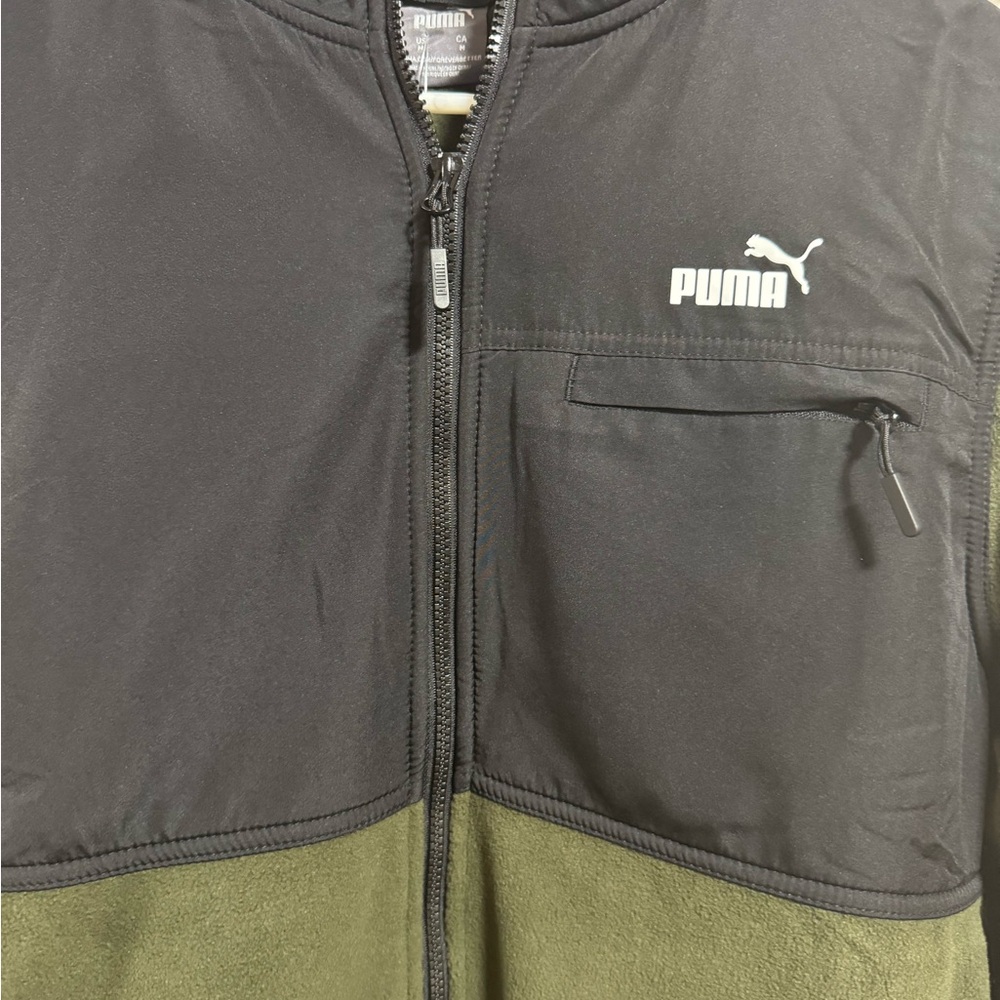 Puma Two-Tone Black and Olive Jacket